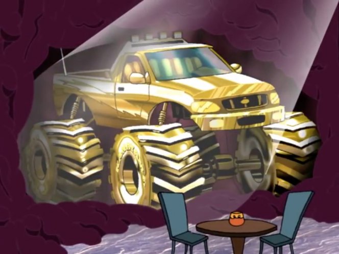 Custom Made Monster Truck bodied as 1997 Ford F-150 Regular Cab