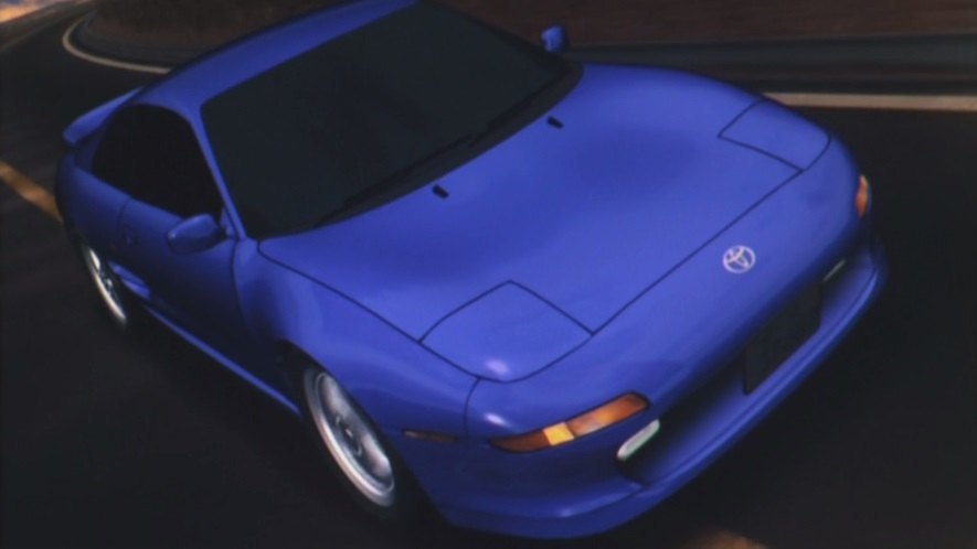 Toyota MR2 (SW20), blue,