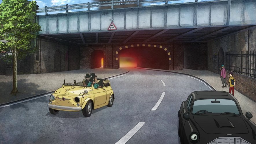 Aston Martin DB5 4-door cartoon car