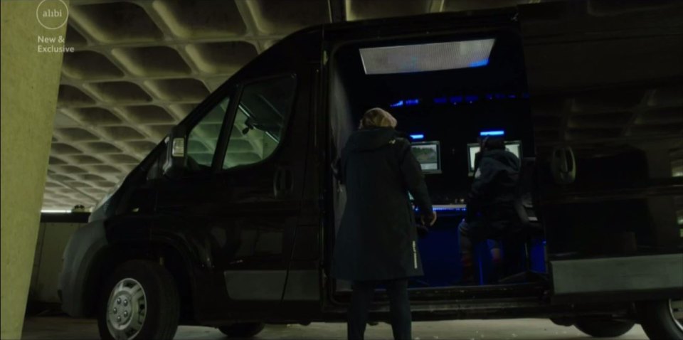 unknown Police control van