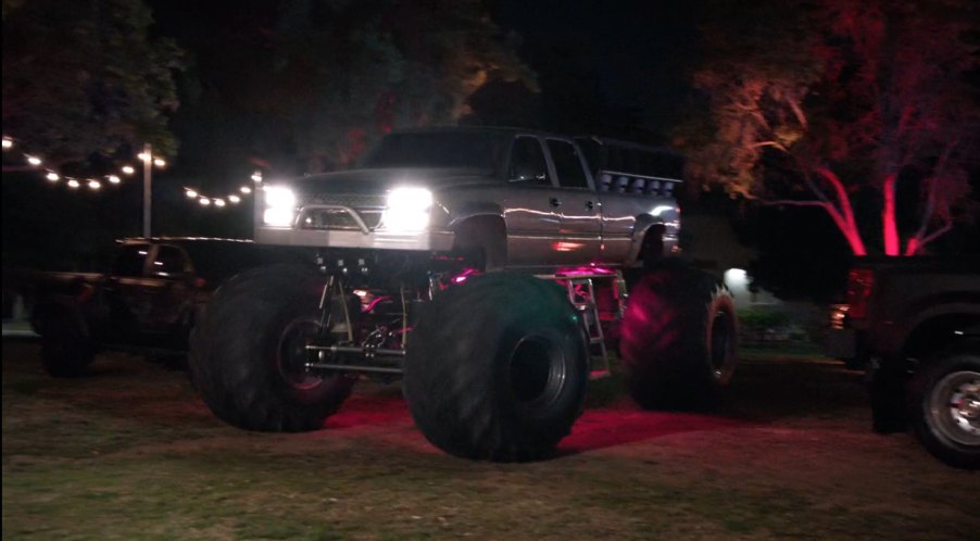 Custom Made Monster Truck bodied as Chevrolet Silverado