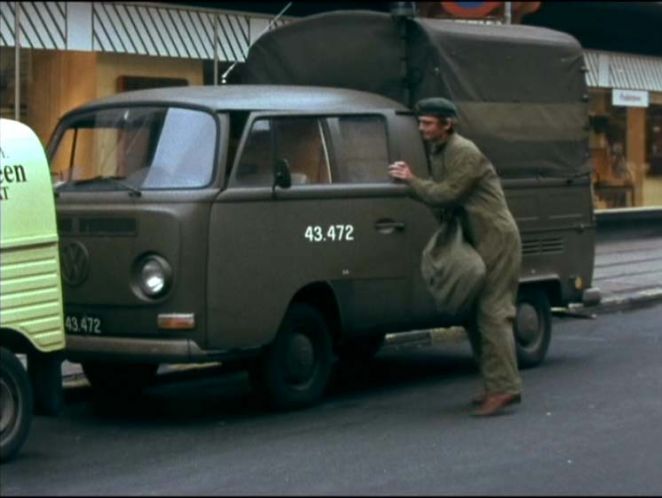 1972 Volkswagen Pick-up kombineret åbent og lukket varevogn T2 [Typ 2]