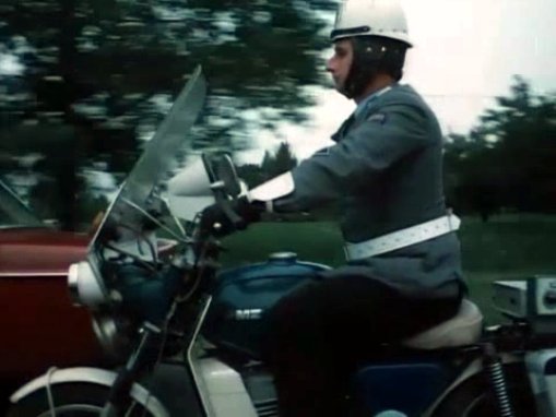 1979 MZ TS 250/1M Milicja PRS Łódź fairing